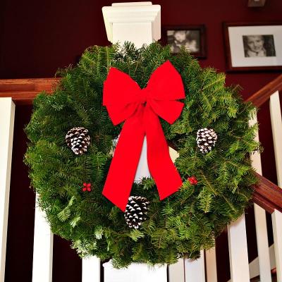 Classic Christmas Ribbon Wreath 